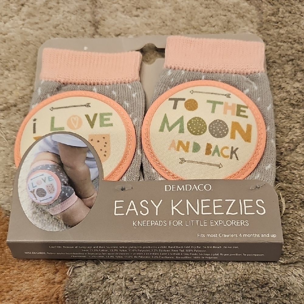 Demdaco Gray and Pink Easy Kneezies for Kids